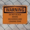 Signmission Do Not Block Doors Deliveries And Loading Zone OSHA Warning Sign, Plastic, 10in W x 7in L, 2PK OS-2PACK-WS-P-710-L-12046 - alternate 7